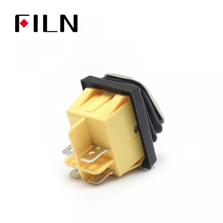 FILN Amber Stainless Waterproof IP68 12V Lighted Rocker Switch - FILN ...