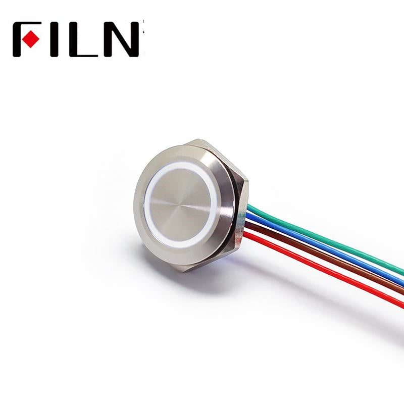 Waterproof 19mm Stainless Steel Push Button Switch Momentary In Sale